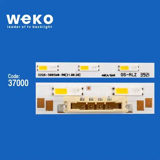 WKSET-6690 37000X2 S2Q6-500SM0-R0 2 ADET LED BAR TWO COLOR (İKİ RENK) (40LED) alternatif görünüm