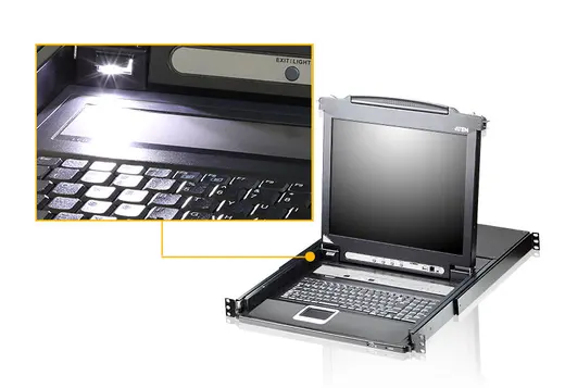 ATEN ATEN-CL5708MT Sürgülü Kasaya Sahip, 17" Arkadan Aydınlatmalı LCD Ekran görseli 4