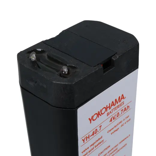 YOKOHAMA YH-40.7 4 VOLT - 0.7 AMPER KURU AKÜ (34X22X64 MM) görseli 4