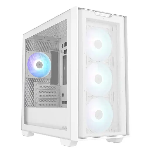ASUS A21 PLUS GAMING FANSIZ MID-TOWER PC KASASI BEYAZ görseli 4