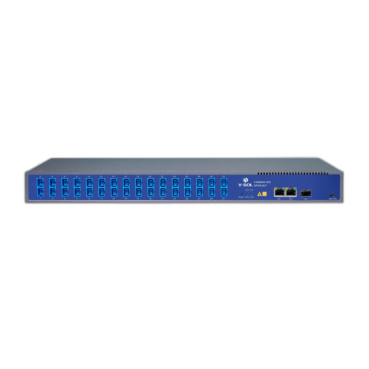 VSOL - 1 PON - 1:32 SPLITTER - OLT , FTTX , 2 x RJ45 , 1 x SFP+ C+++