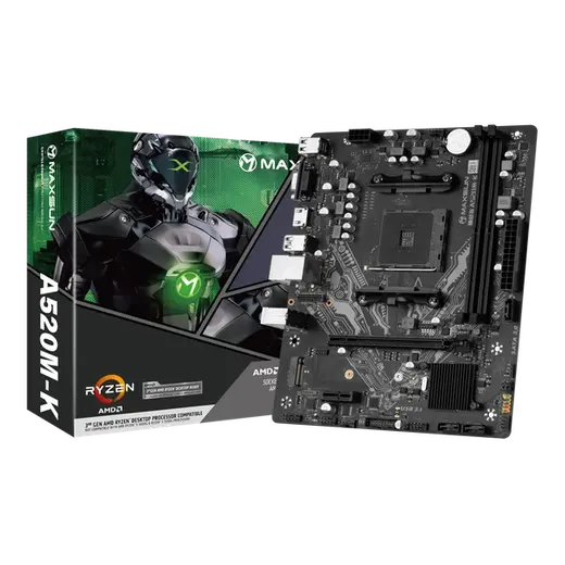 MAXUN CHALLANGER A520M-K DDR4 HDMI PCIE 3.0 AM4 mATX görseli 5