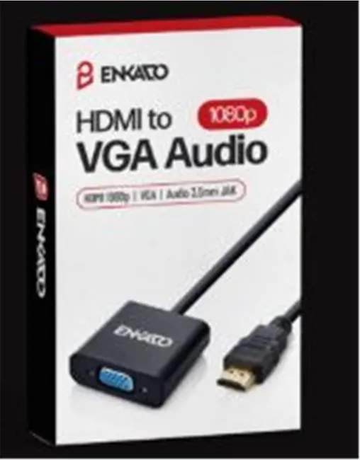 ENKADO EKD-HV10 HDMI TO 1080P VGA + AUDİO ADAPTER alternatif görünüm