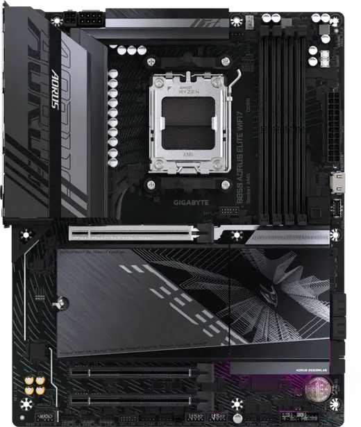 GIGABYTE B850 AORUS ELITE WIFI7 DDR5 HDMI-DP TYPEC PCIE 5.0 AM5 ATX görseli 3