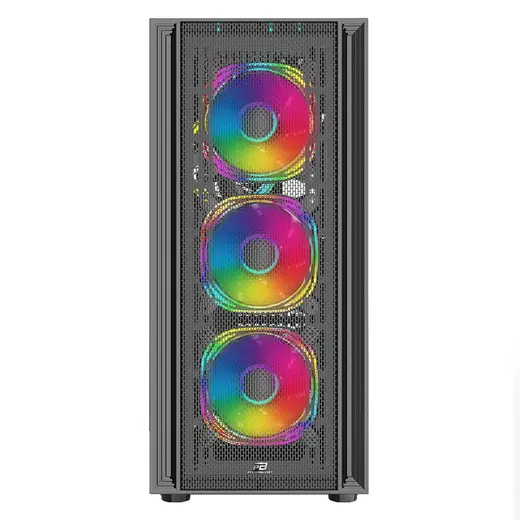 POWERBOOST X-12B 4-ARGB Fanlı Gaming Mid-Tower PC Kasası görseli 3