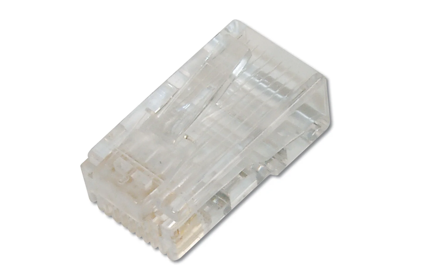DIGITUS AK-219602 Yuvarlak Kablo Tipi için CAT 6 Modüler Konnektör, zırhsız/ekransız, kılavuz (guide plate) dahil