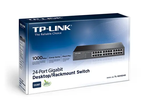 Tp-Link TL-SG1024D 24 Port 10-100-1000 Mbps Switch Çelik Kasa Rack Mount alternatif görünüm
