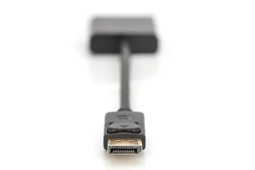 DIGITUS AK-340403-001-S DisplayPort adaptör kablosu, DP - HD15 St/Bu, 0,15 m, m/kilitleme DP 1.2 uyumlu, CE, Siyah renk görseli 4