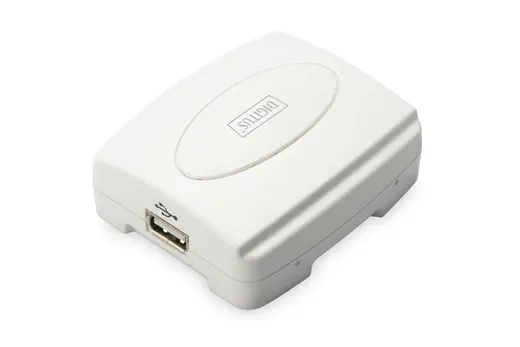 DIGITUS DN-13003-2 1 port Fast Ethernet Print Server, 1 x USB 2.0 port, 1 x RJ45 alternatif görünüm
