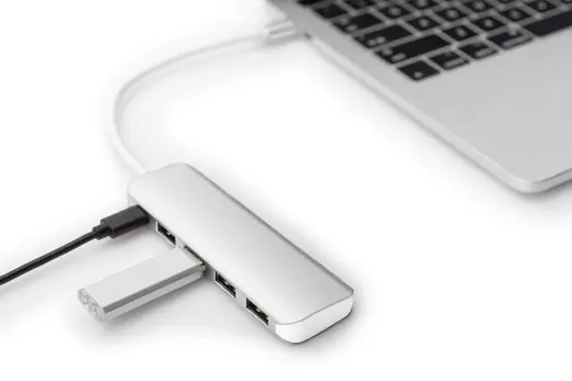 DIGITUS DA-70242-1 4 Port USB 3.0 Hub, 4 x USB 3.0 USB-A Dişi Konnektör (USB çevre ürünü) görseli 4