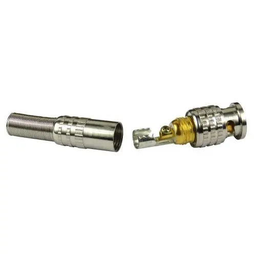 YAYLI BNC KONNEKTÖR COAXIAL RG59/RG6 GOLD 100 LÜ PAKET görseli 4