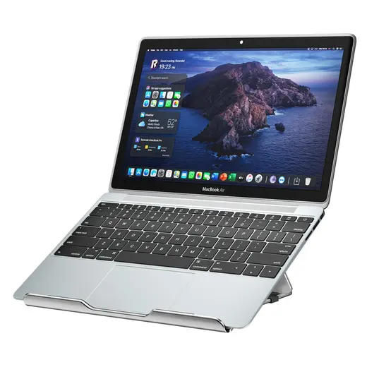 S-link SL-AL11 Gümüş 6 Açılı Katlanabilir Alüminyum Laptop Stand görseli 7