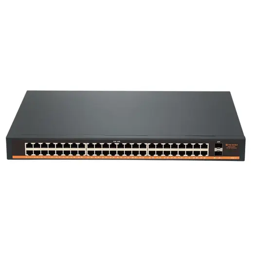 TIWOX TP-G4820-POE800W 48 PORT GIGABIT + 2X 1GB SFP UPLINK RACKMOUNT POE SWITCH görseli 1
