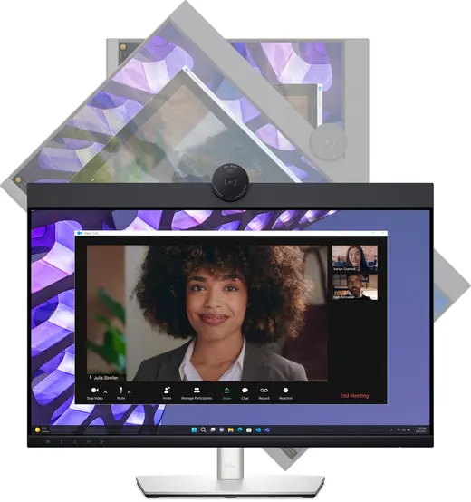 DELL 23.8" IPS Pro 24 Plus P2424HEB 5MS 60HZ HDMI-DP RJ45 Web Kameralı Video Konferans Monitör 1920x1080 görseli 2