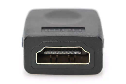 DIGITUS AK-330500-000-S HDMI Adaptör, HDMI A (19 pin) Dişi - HDMI A (19 pin) Dişi, Ultra HD 60p, siyah renk görseli 3