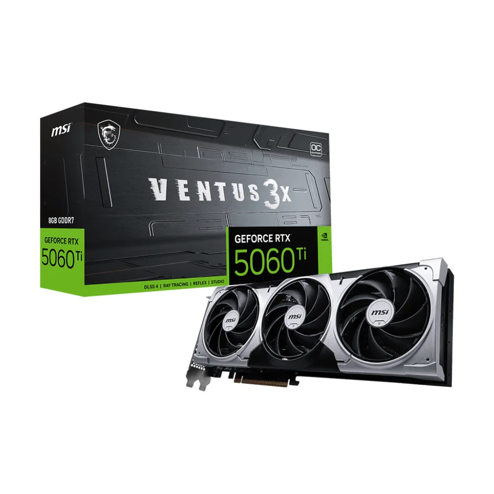 MSI VGA GEFORCE RTX 5060 TI 8G VENTUS 3X OC 8GB GDDR7 128B DX12