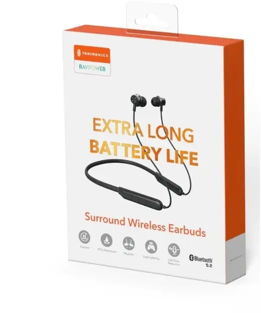 TAOTRONICS TT-BH115 Kablosuz Siyah Earbuds görseli 1