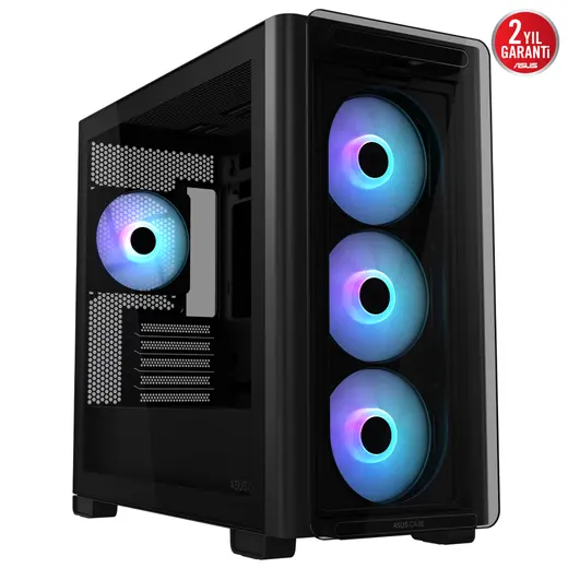 ASUS A23 PLUS TG ARGB Gaming Mid Tower PC Kasası / 90DC00K0-B19010 görseli 3