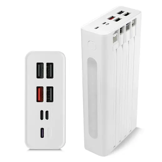 POWERWAY QC30S 30000 MAH DİJİTAL GÖSTERGELİ KENDİNDEN KABLOLU POWERBANK görseli 3