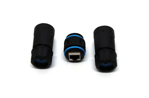 BEEK BN-OUT-S6A-PX IP68 Dış Mekan Coupler, Patch Cord Uzatmak için CAT6A STP RJ-45 <-> RJ45