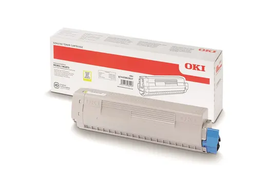 OKI MC853 / MC873 Sarı Orijinal Toner Kartuşu (7.300 Sayfa) - 45862837 görseli 4