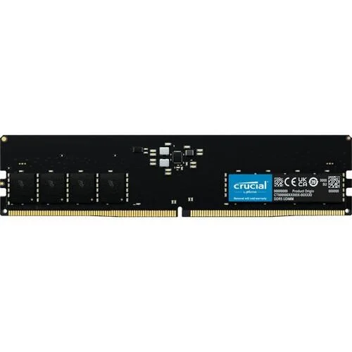 CRUCIAL 16GB DDR5 4800MHZ CL40 PC RAM VALUE CT16G48C40U5