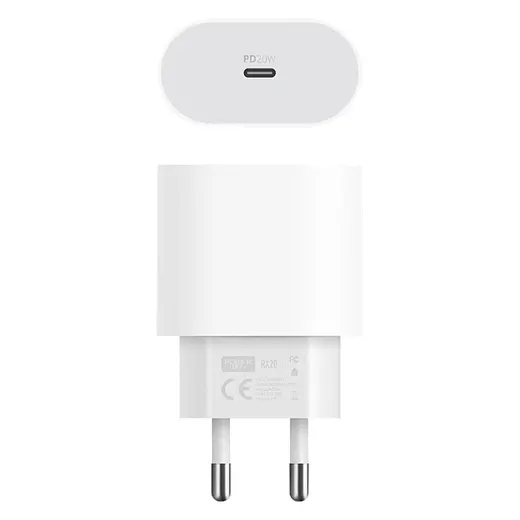 POWERWAY RX20 PD 20W IPHONE X-11-12-13 PRO PRO MAX UYUMLU TYPE-C HIZLI ŞARJ BAŞLIĞI görseli 3