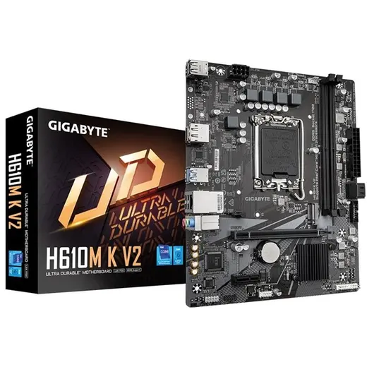 GIGABYTE H610M-K v2 DDR5 HDMI PCIe 16X v4.0 1700p mATX görseli 5