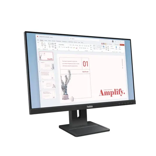 23.8 LENOVO E24-40 THINKVISION 64BAMAT1TK FHD 6MS 100HZ HDMI+DP+VGA WLED MONITOR görseli 1