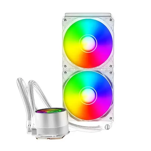 POWERBOOST 240mm DEEP PB-LCS-PI240-W ARGB Sıvı Soğutmalı AM5-1851p İşlemci Fanı Beyaz görseli 3