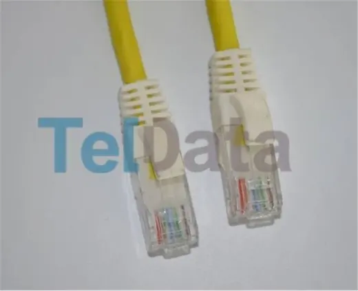 Teldata TLD-030YY Cat6 0.30MT Sarı Utp Patch Kablo