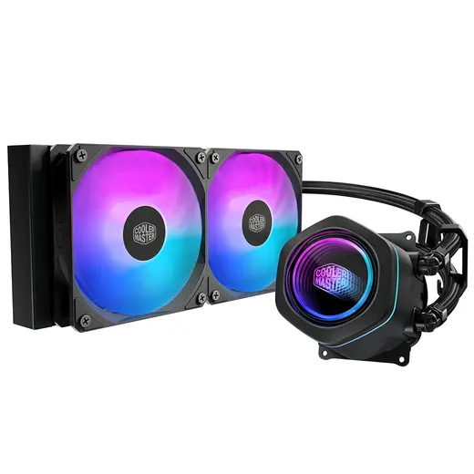 COOLERMASTER 240MM MasterLiquid Core Nex 240 MLX-D24M-A18PA-R1 ARGB AM5-1851p Sıvı Soğutmalı İşlemci Fanı görseli 2
