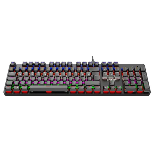 Everest KB-MK1 Lumos Beyaz USB Rainbow Red Switch Mekanik Gaming Oyuncu Klavye görseli 2