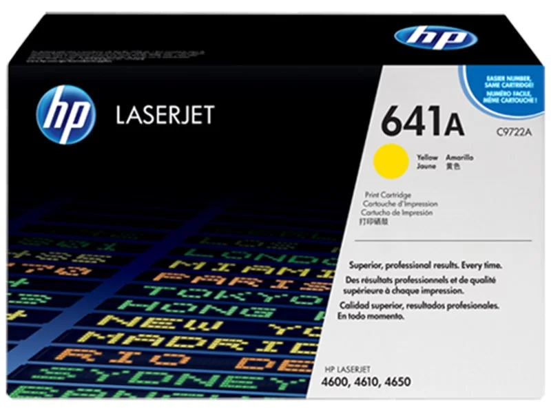HP C-9722A 641A Orjinal Sarı Toner Color LaserJet 4600 4650