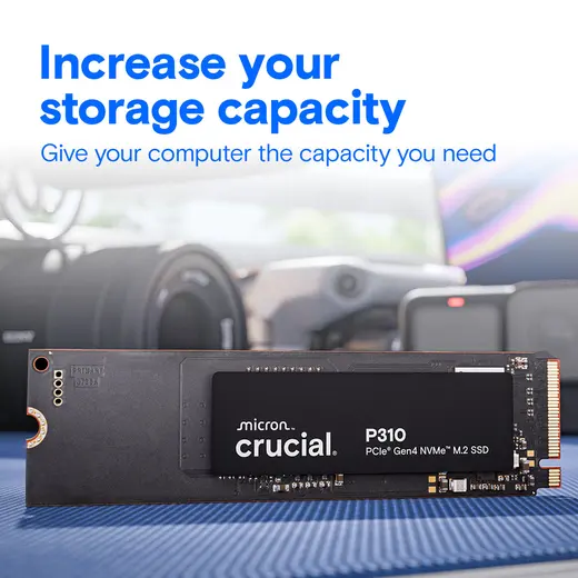 CRUCIAL 2TB P310 CT2000P310SSD8 7100-6000MB/s M2 NVME GEN4 Disk görseli 3