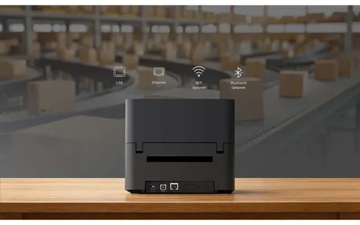 HPRT HT500 203 DPI USB Ethernet Termal Transfer Barkod Etiket Yazıcı görseli 3
