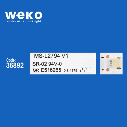 WKSET-6096 36892X2 MX32D06-ZC22AG-10 6S1P 303MX320039 2 ADET LED BAR (3V6LED58,1CM) alternatif görünüm