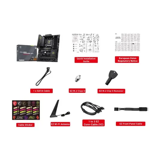MSI MAG B850 TOMAHAWK WIFI7 DDR5 HDMI-USBC DP PCIE 5.0 AM5 ATX görseli 1