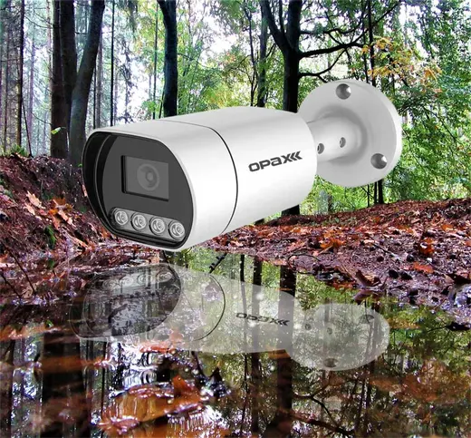 OPAX-4005 5 MP IP (2880X1620) H.265+ 4 WARM LIGHT FULL COLOR 3.6 MM METAL BULLET IP CAMERA alternatif görünüm