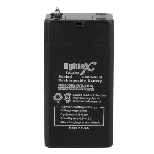 LIGHTEX LT-403 4 VOLT - 0.3 AMPER AKÜ alternatif görünüm