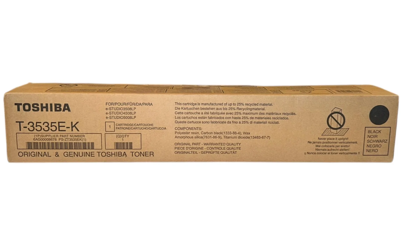Toshiba T-3535E-K Orjinal Siyah Toner e-Studio 3508 4508 5008 (38,4k)