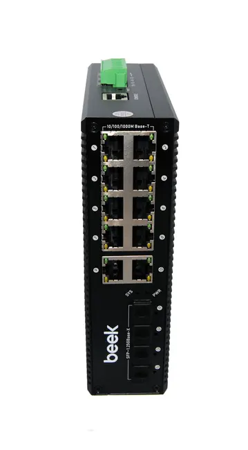 BEEK BN-ISW-2084P2G Yönetilebilir L2+ Endüstriyel PoE Switch 8 x 10/100/1000T IEEE802.3af/at PoE+ port