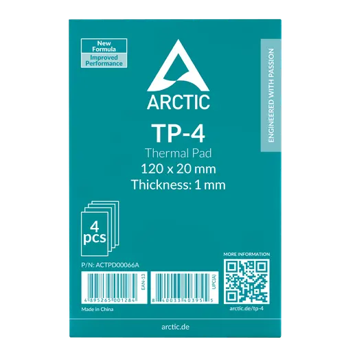 ARCTIC AR ACTPD00066A TP-4 TERMAL PED 120x20MM/1.0MM-4PACK alternatif görünüm