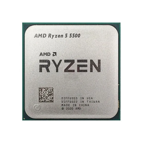 AMD RYZEN 5 5500 16MB 6çekirdekli VGA YOK AM4 65w Kutusuz+Fansız