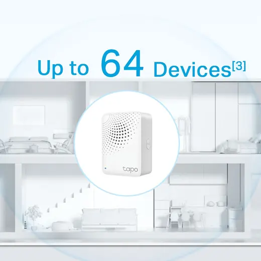 TP-LINK Tapo H100 Zil Özellikli ile Tapo Akıllı Hub görseli 2