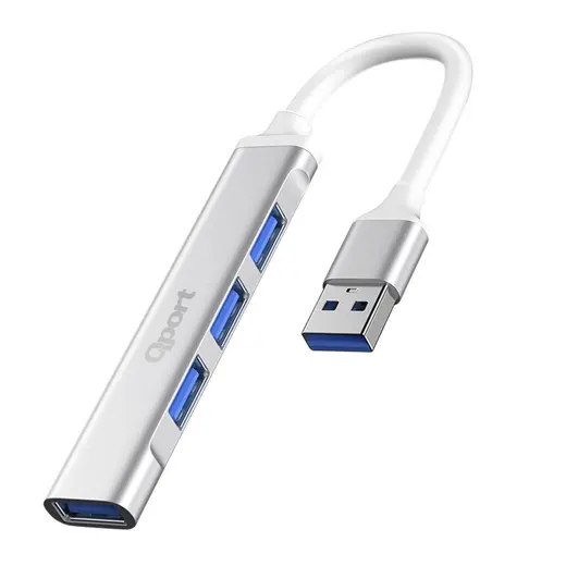 QPORT Q-UC204 USB TO 4 PORT METAL USB ÇOKLAYICI alternatif görünüm