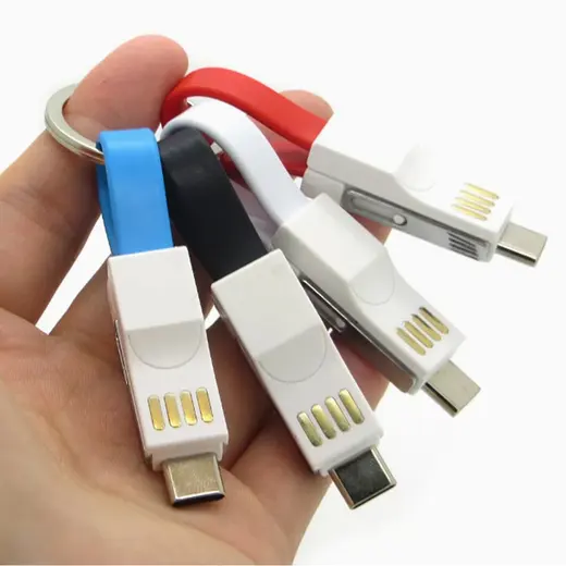 POWERMASTER PM-26061 2IN1 LİGHTNİNG TYPE C BAŞLIK MINI USB ŞARJ KABLOSU görseli 3