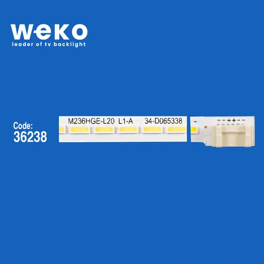 WKSET-5941 36238X1 M236HGE L20 C3/C4 4020 M236HGE-L20 Rev.C4 34-D083369 J1 1 ADET LED BAR (28LED) alternatif görünüm