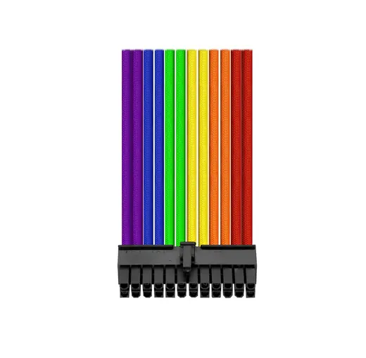 Thermaltake TtMod AC-049-CNONAN-A1 Rainbow Power Supply Sleeved Kablo Seti (16 AWG) görseli 1