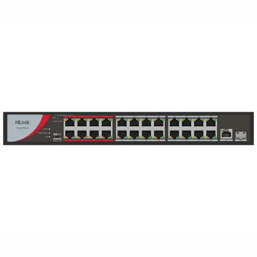 HiLook NS-0326P-230(B) 24Port 10/100 PoE+1x10/100/1000 RJ45+1xSFP Switch alternatif görünüm